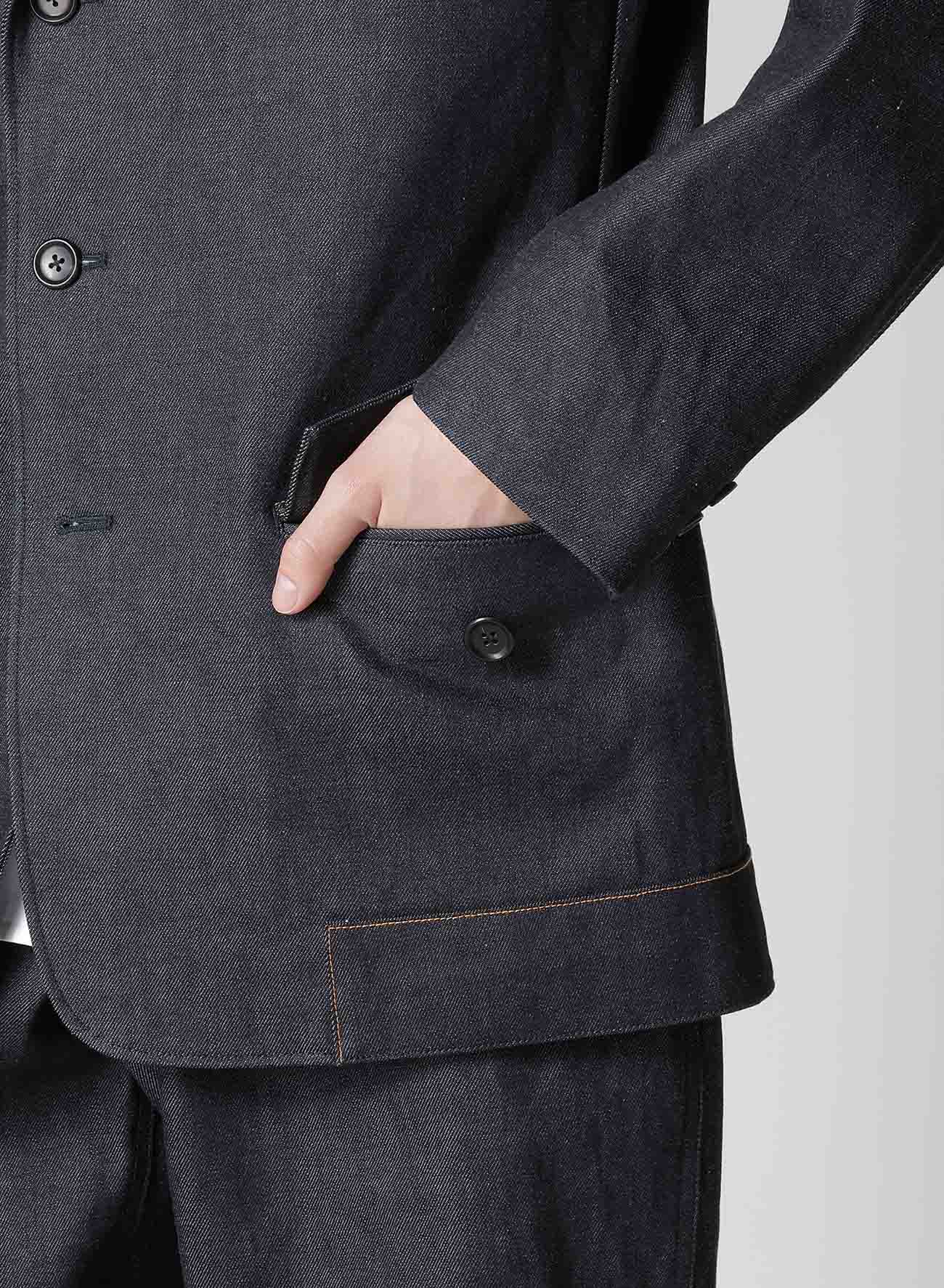 13oz DENIM JACKET WITH HEM LAYER