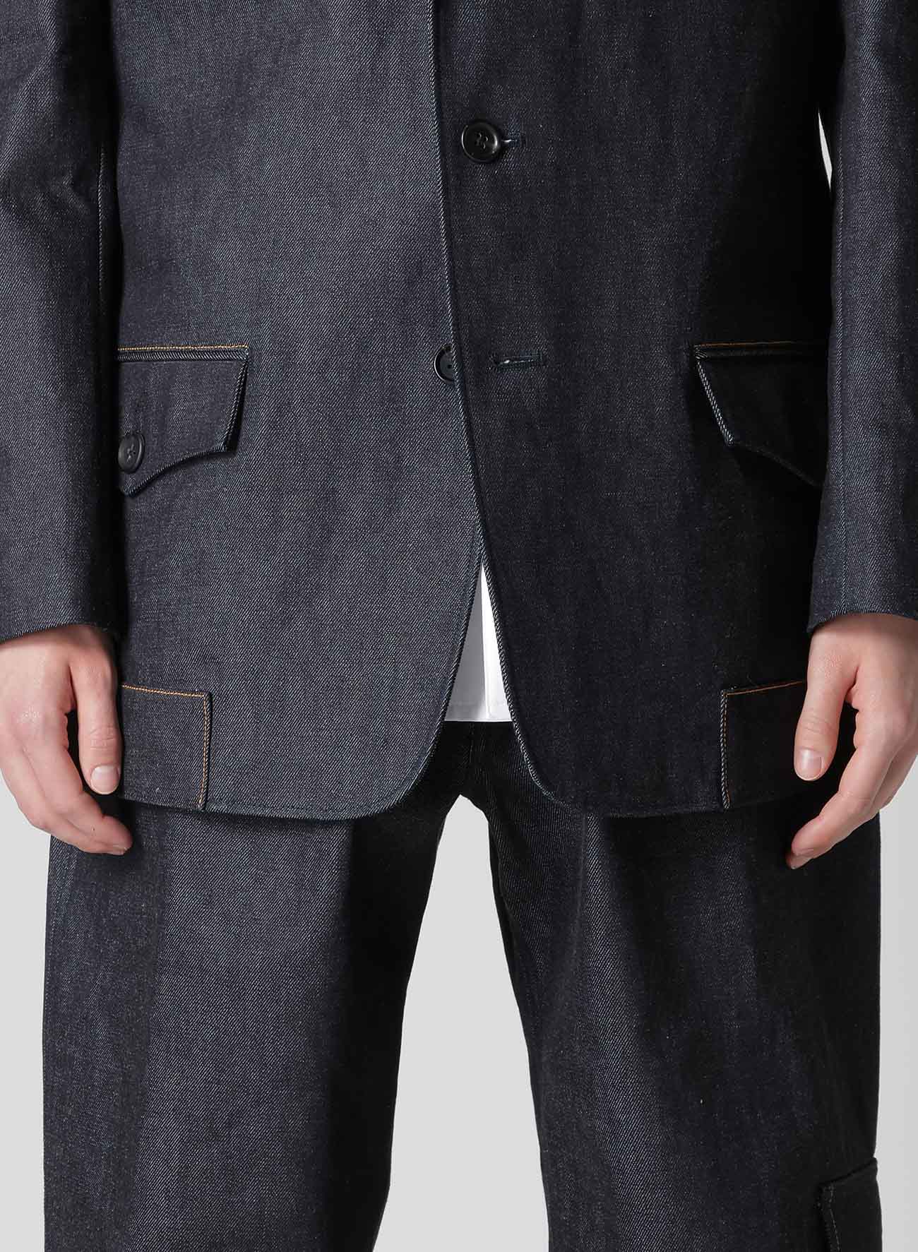 13oz DENIM JACKET WITH HEM LAYER