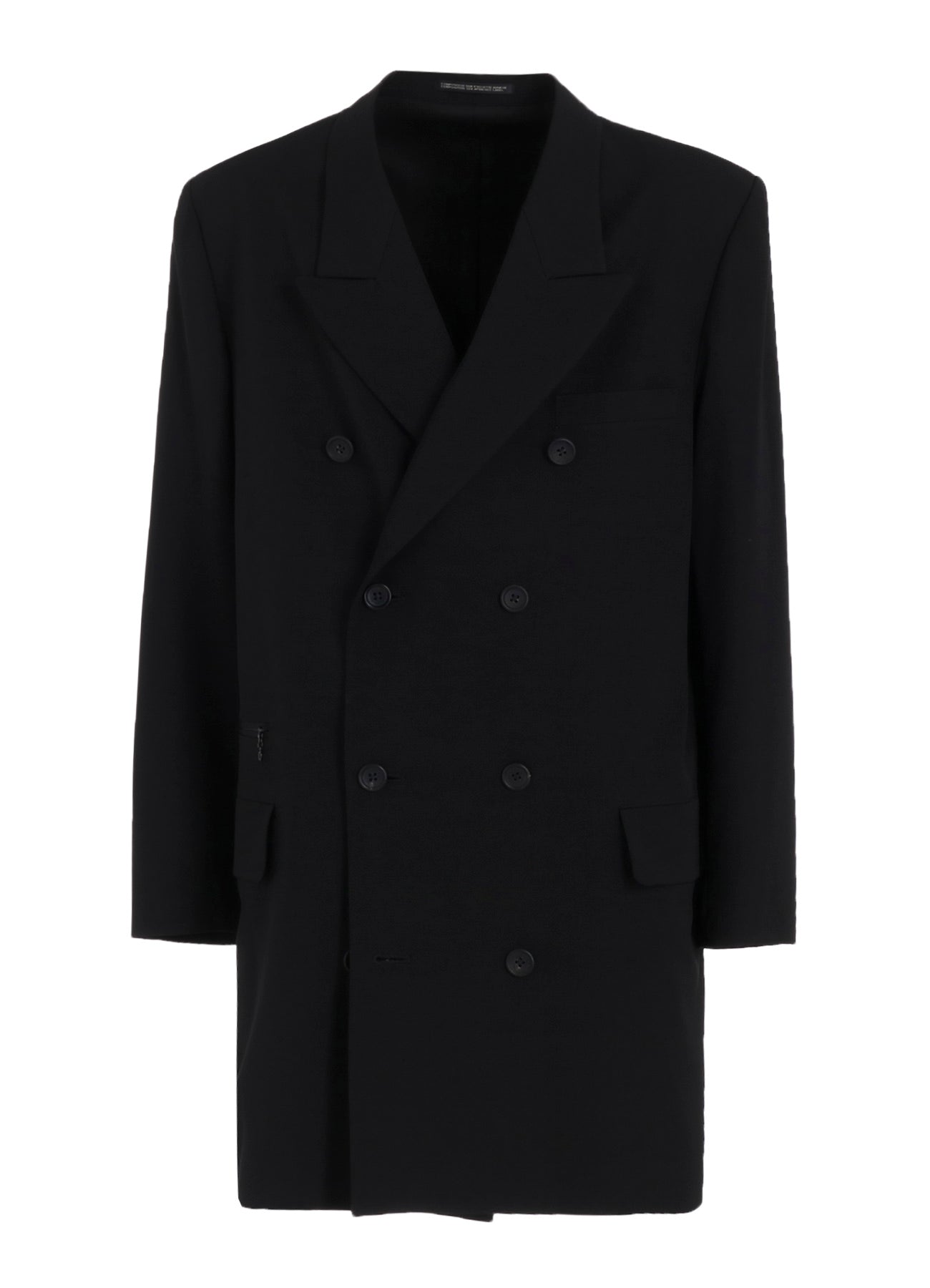 WOOL GABARDINE DOUBLE-BREASTED JACKET