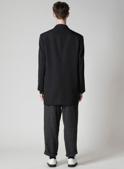WOOL GABARDINE DOUBLE-BREASTED JACKET
