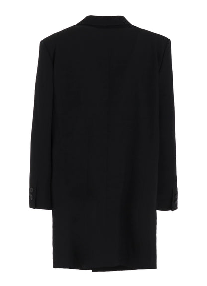 WOOL GABARDINE DOUBLE-BREASTED JACKET