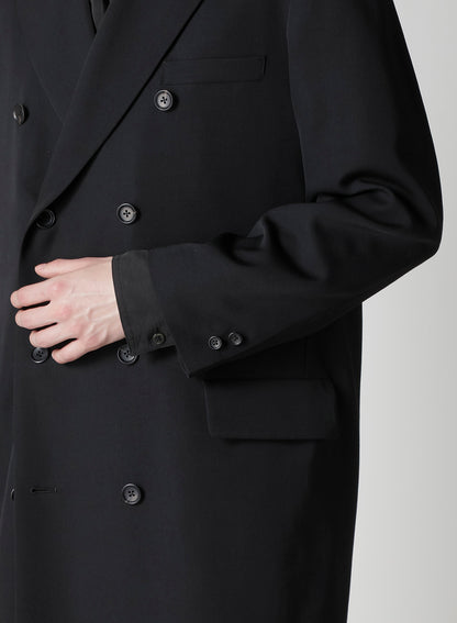 WOOL GABARDINE DOUBLE-BREASTED JACKET