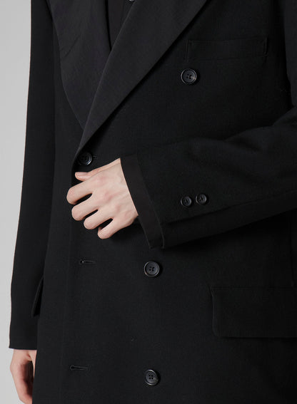 FLANNEL & NYLON RIPSTOP DOUBLE-JACKET