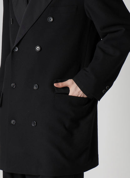 FLANNEL & NYLON RIPSTOP DOUBLE-JACKET