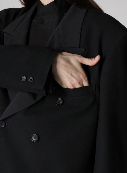 FLANNEL & NYLON RIPSTOP DOUBLE-JACKET