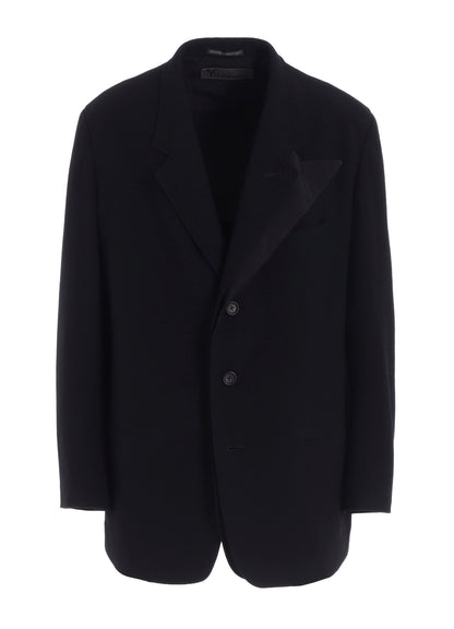 FLANNEL & NYLON RIPSTOP JACKET WITH FRONT LEFT LAYRED