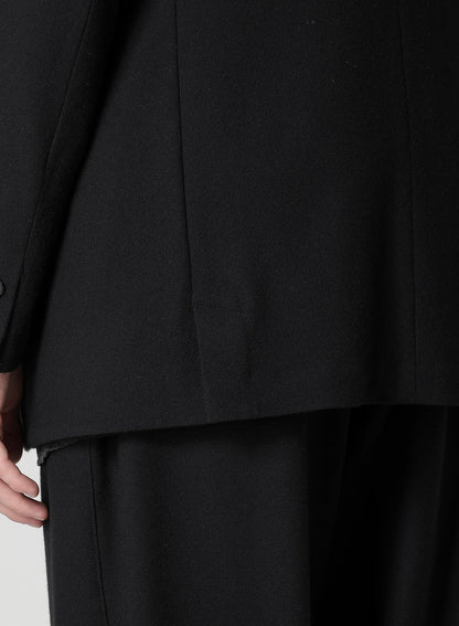 FLANNEL & NYLON RIPSTOP JACKET WITH FRONT LEFT LAYRED