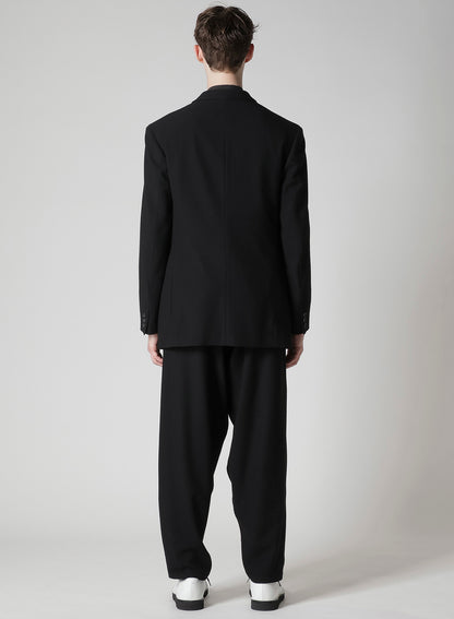 FLANNEL & NYLON RIPSTOP JACKET WITH FRONT LEFT LAYRED