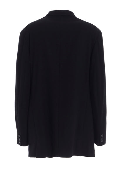 FLANNEL & NYLON RIPSTOP JACKET WITH FRONT LEFT LAYRED