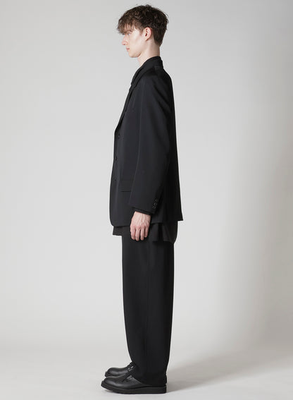 WOOL GABARDINE JACKET WITH A 3-BUTTON FRONT