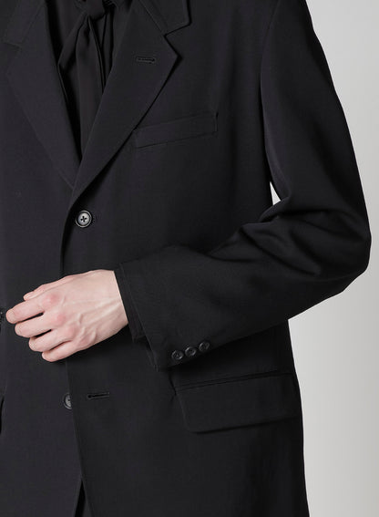 WOOL GABARDINE JACKET WITH A 3-BUTTON FRONT