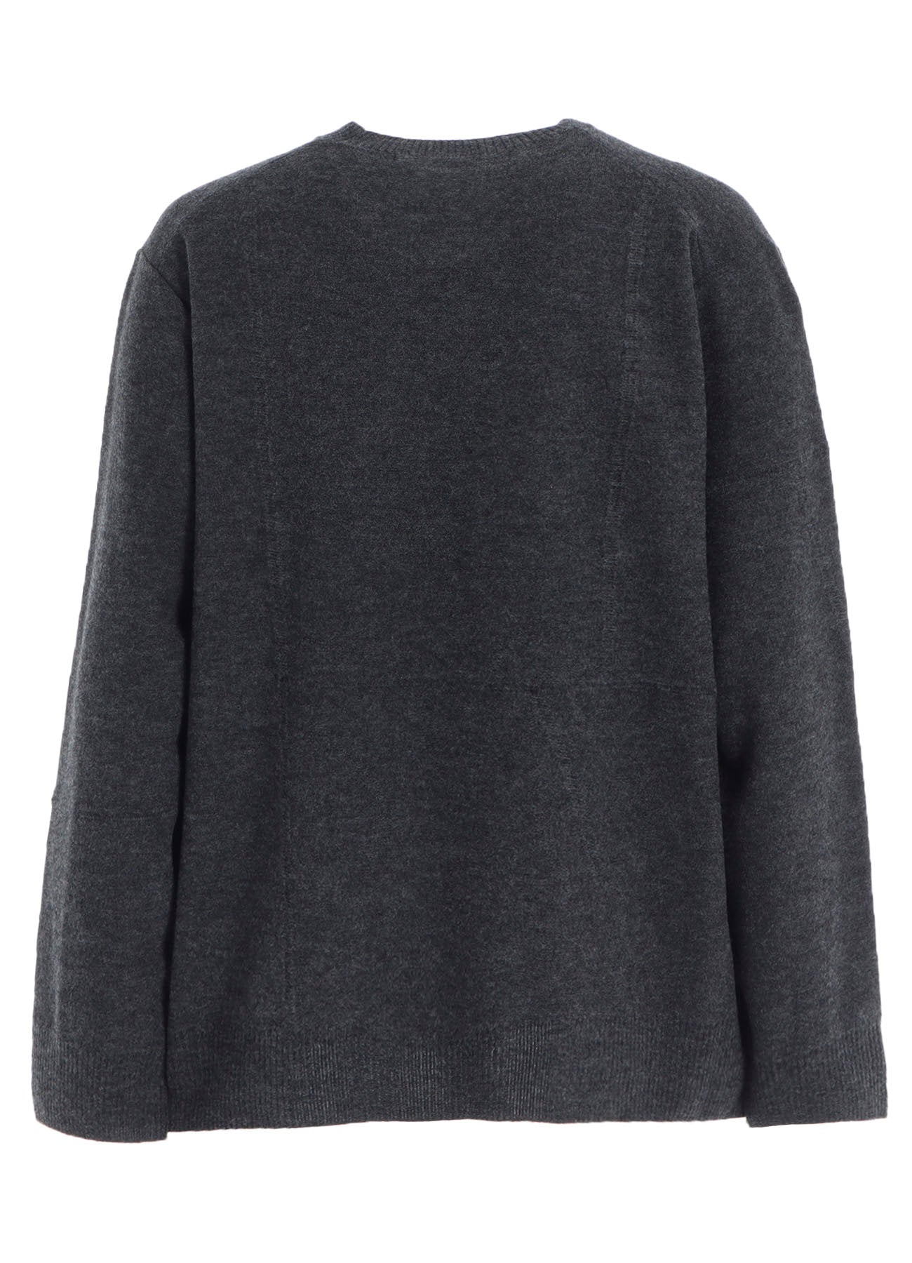 PANEL DESIGN ROUND NECK PULLOVER KNIT