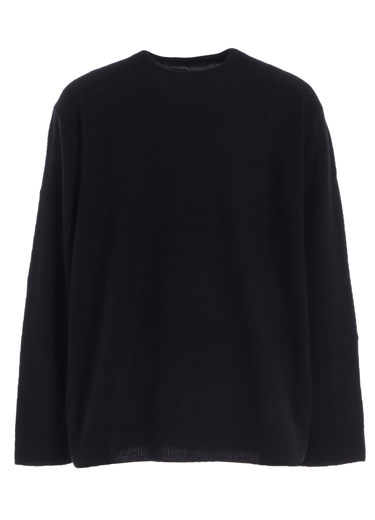 PANEL DESIGN ROUND NECK PULLOVER KNIT