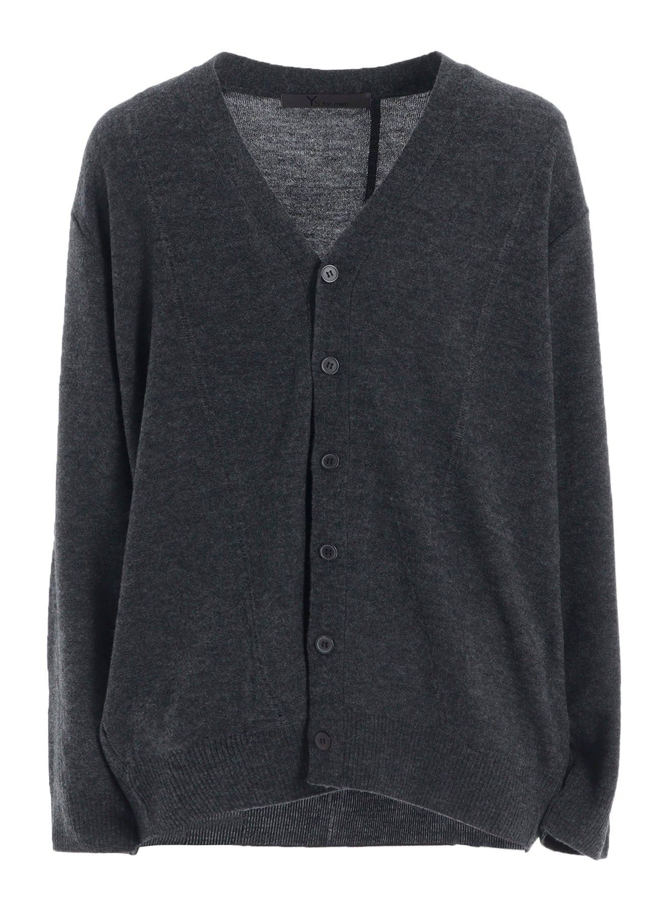 V-NECK CARDIGAN WITH PANEL DESIGN
