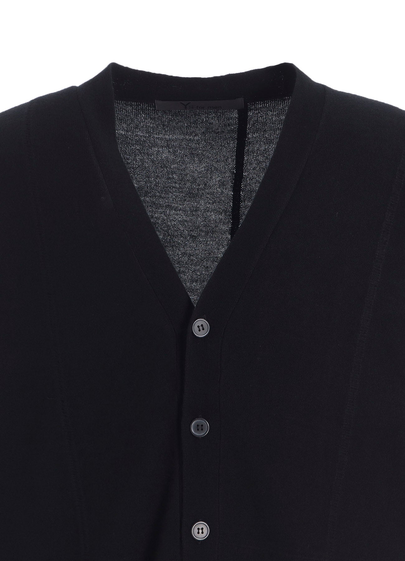 V-NECK CARDIGAN WITH PANEL DESIGN