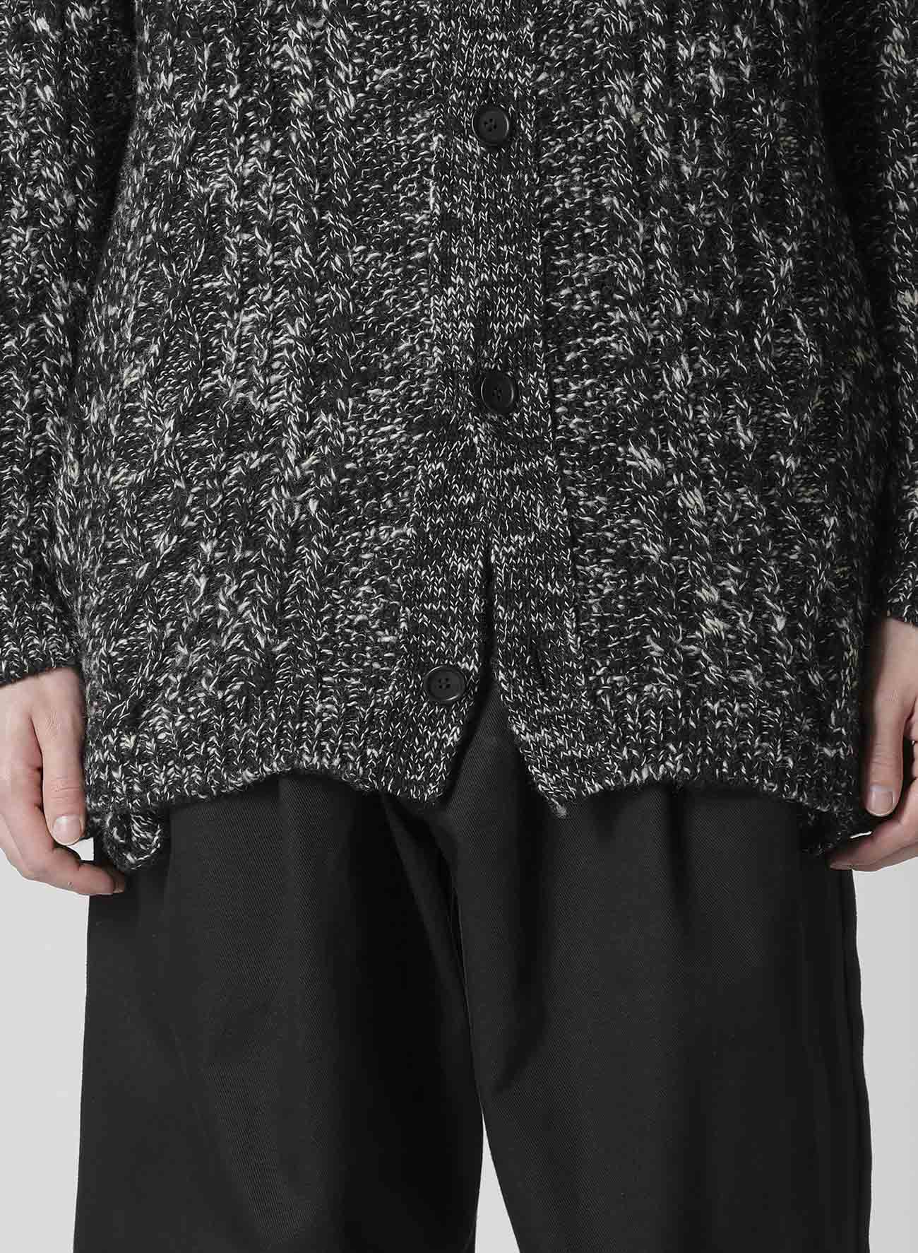 ARAN KNIT V-NECK CARDIGAN