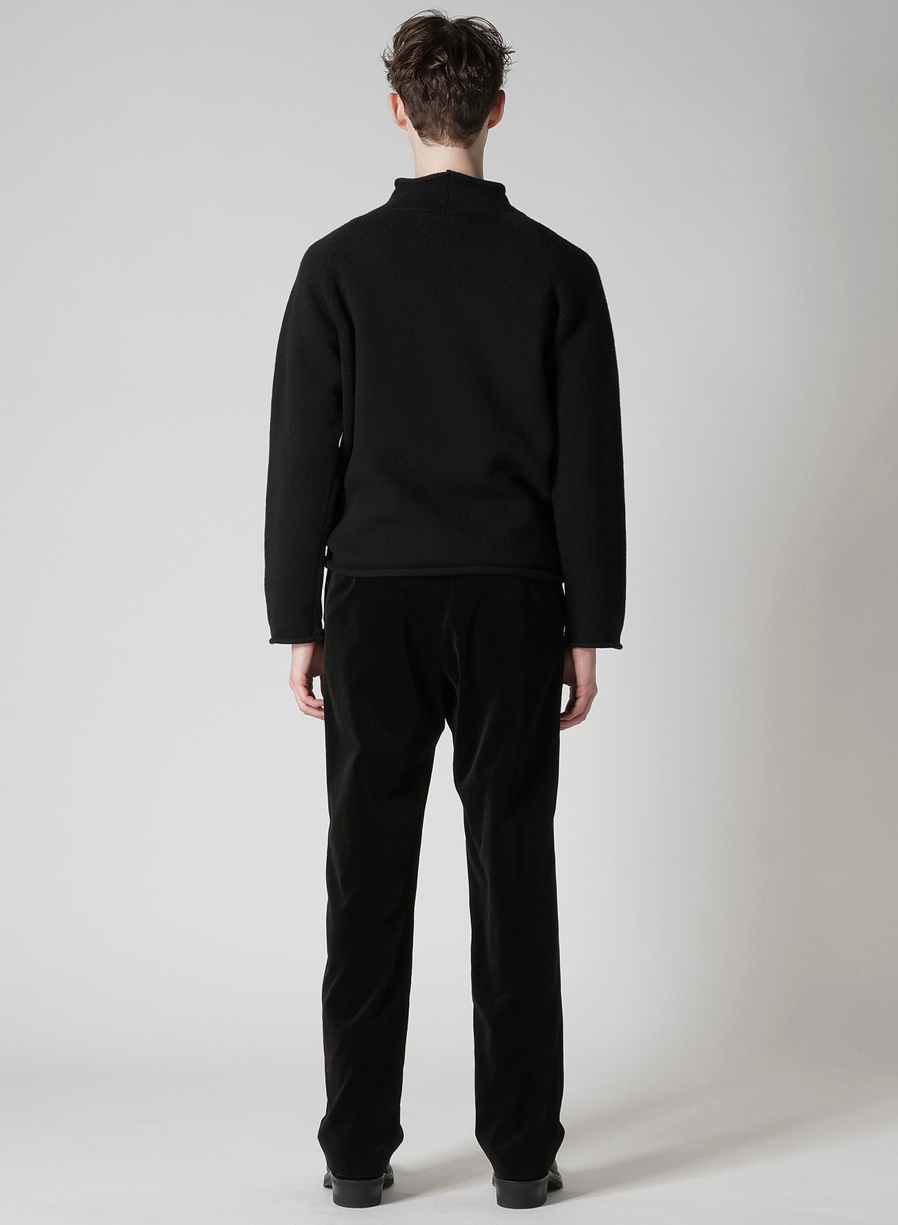 【Y's for men × MASSES】WOOL SINGLE STITCH MOCK NECK PULLOVER