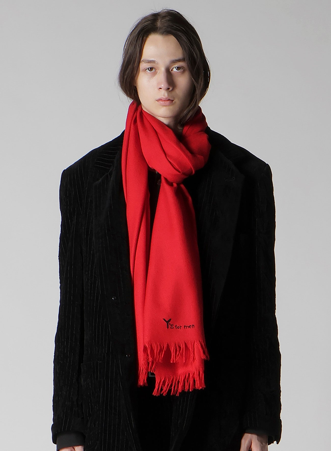 INDIA WOOL TWILL BIG SCARF