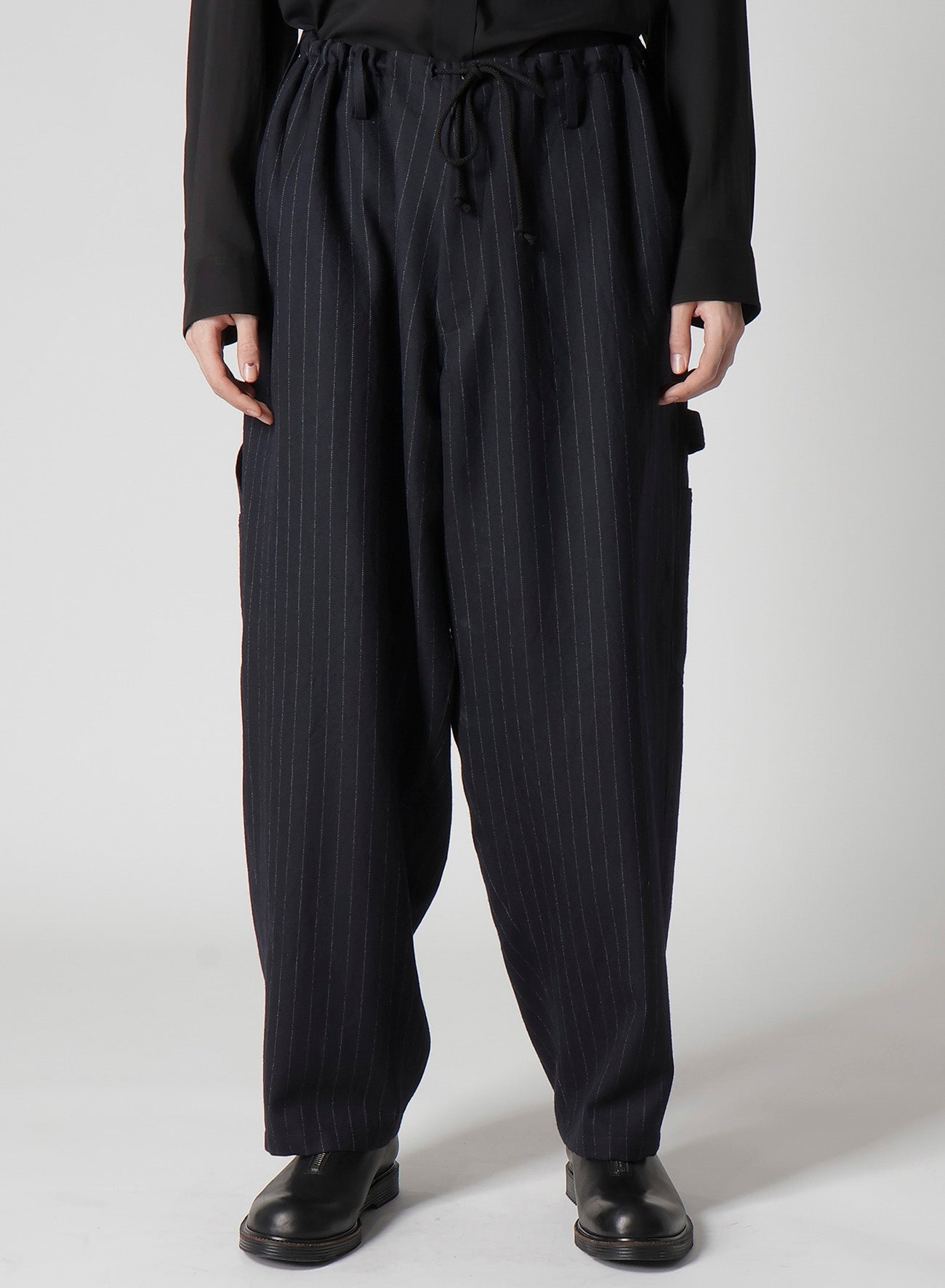 STRIPED SERGE PAINTER PANTS