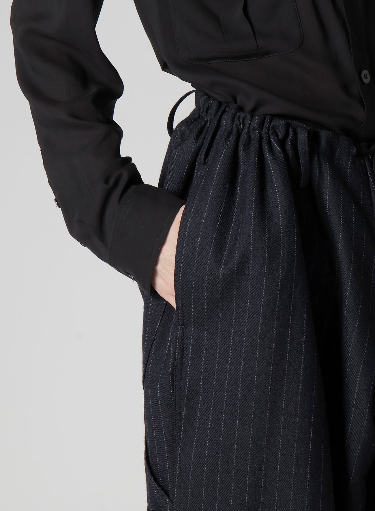 STRIPED SERGE PAINTER PANTS