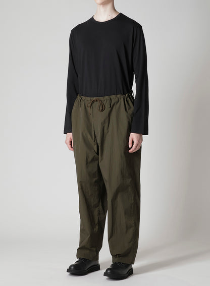 NYLON RIPSTOP WIDE-LEG DRAWSTRING PANTS