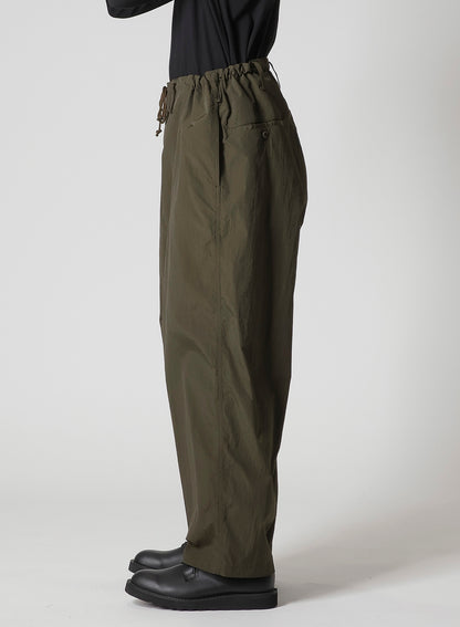 NYLON RIPSTOP WIDE-LEG DRAWSTRING PANTS