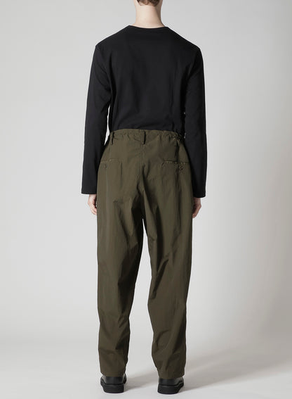 NYLON RIPSTOP WIDE-LEG DRAWSTRING PANTS