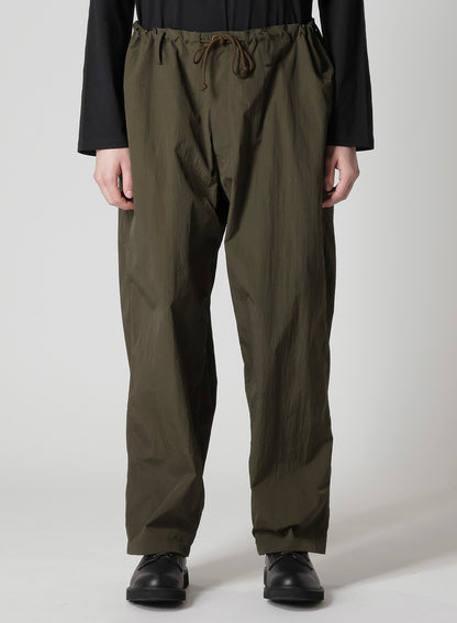 NYLON RIPSTOP WIDE-LEG DRAWSTRING PANTS