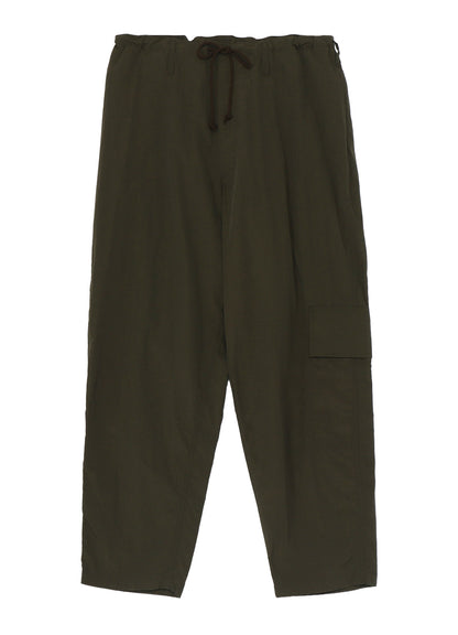 NYLON RIPSTOP SIDE-TUCK DRAWSTRING PANTS