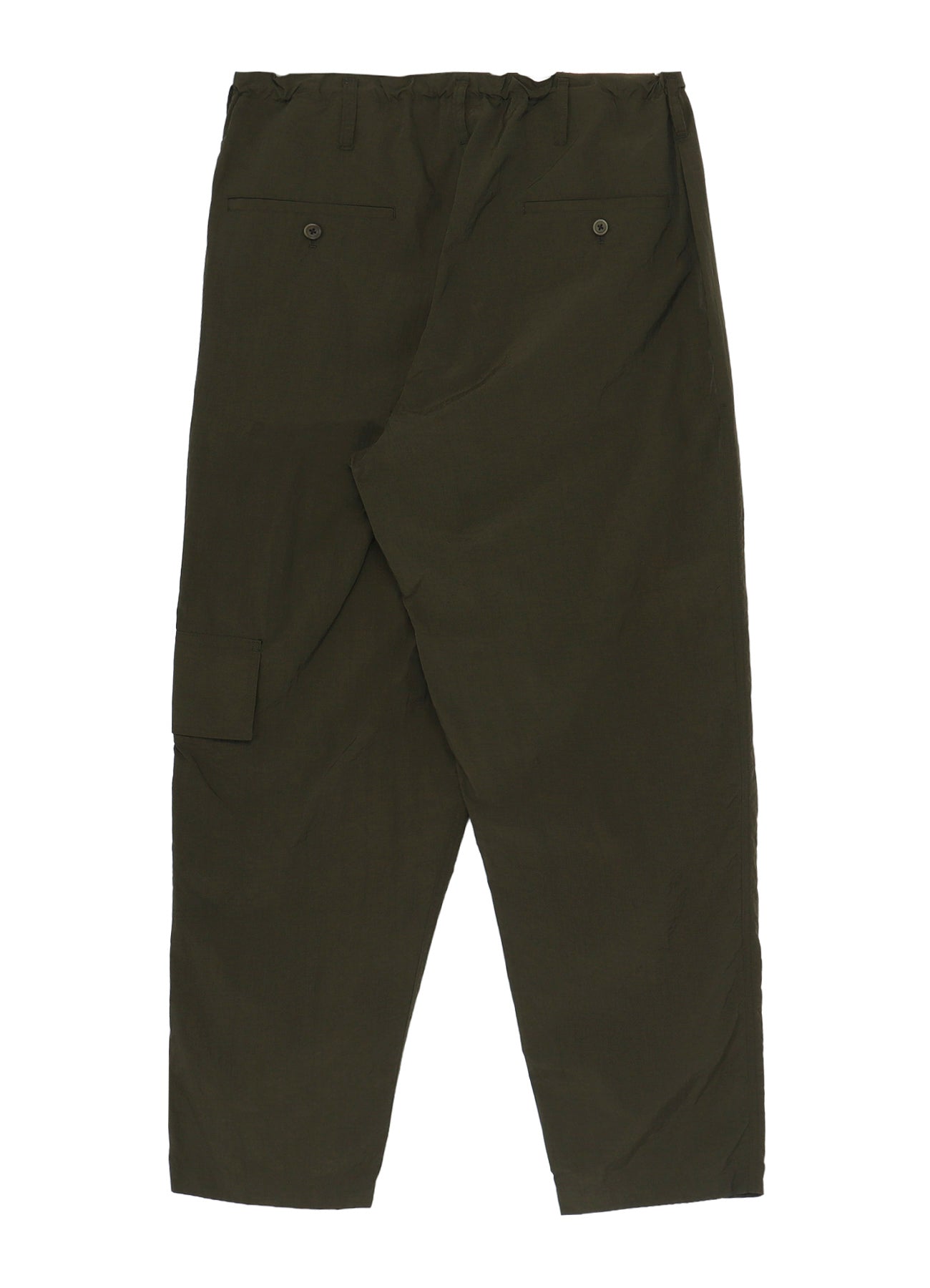 NYLON RIPSTOP SIDE-TUCK DRAWSTRING PANTS