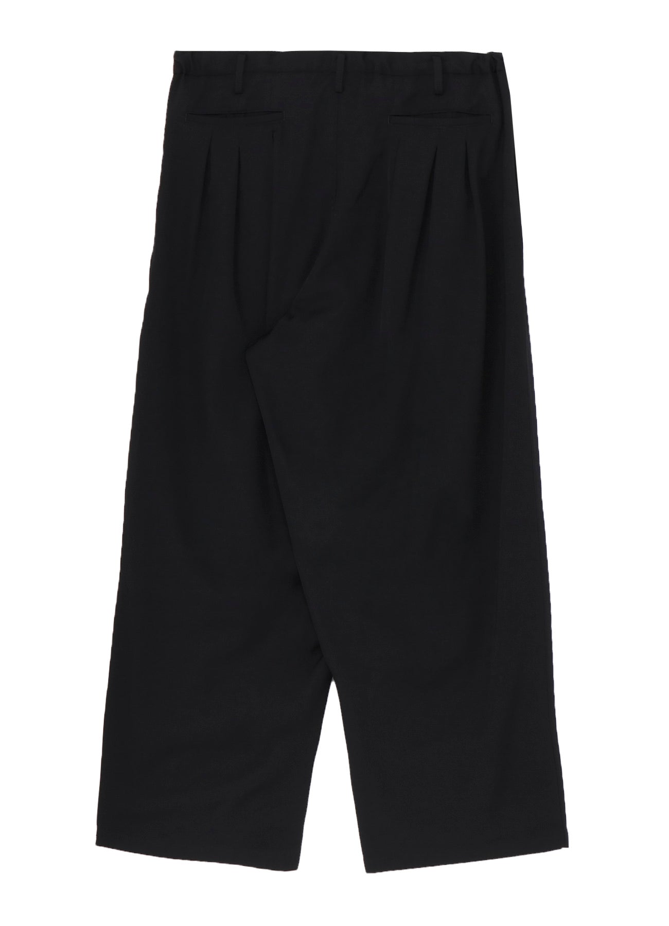 WOOL GABARDINE 12-TUCKS PANTS
