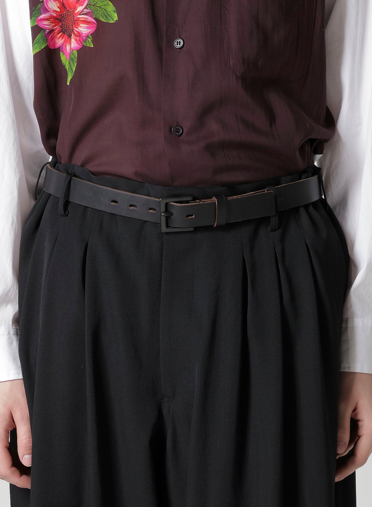 WOOL GABARDINE 12-TUCKS PANTS
