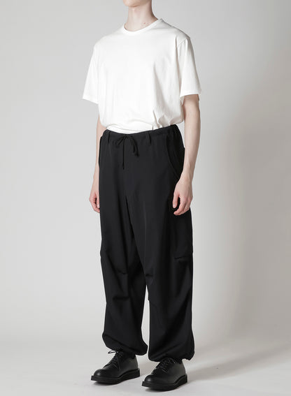 WOOL GABARDINE CARGO PANTS