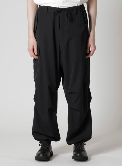 WOOL GABARDINE CARGO PANTS