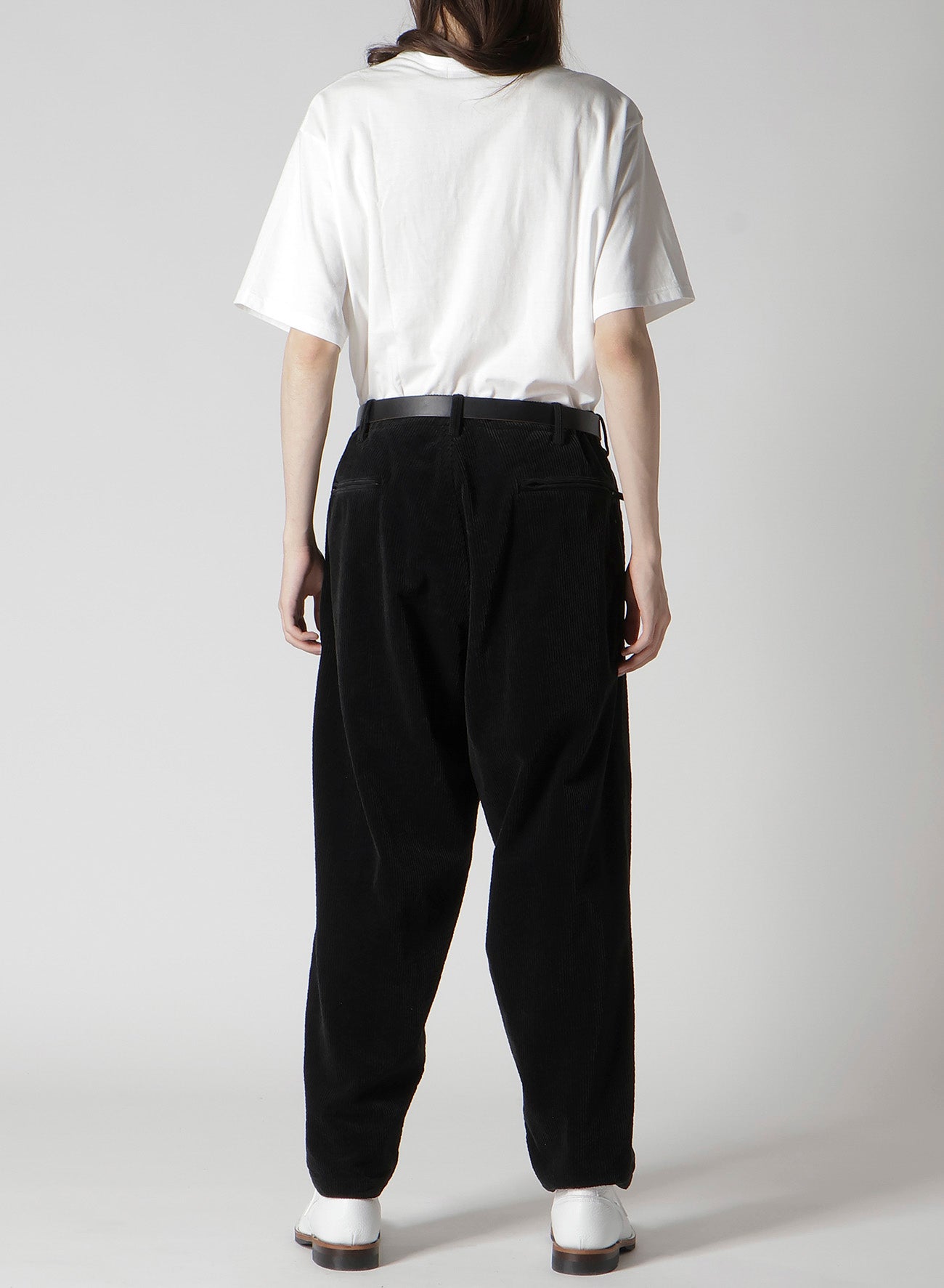 SIDE ZIP PANTS WITH CORDUROY