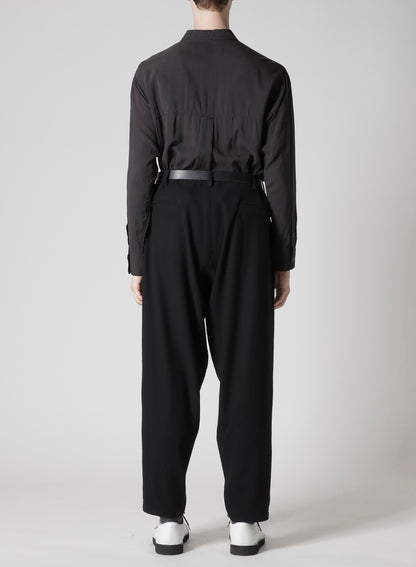 FLANNEL PANTS WITH SIDE ZIP