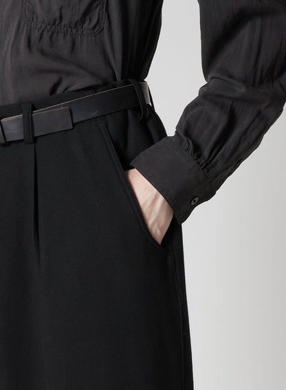 FLANNEL PANTS WITH SIDE ZIP