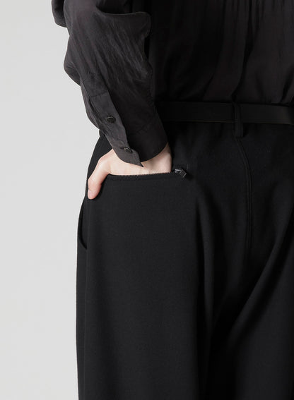 FLANNEL PANTS WITH SIDE ZIP