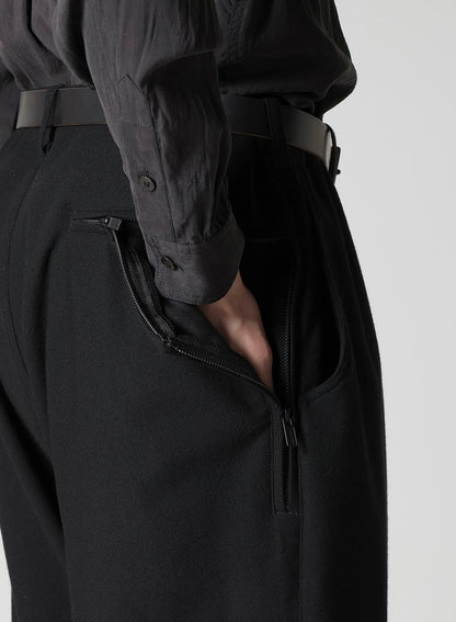 FLANNEL PANTS WITH SIDE ZIP