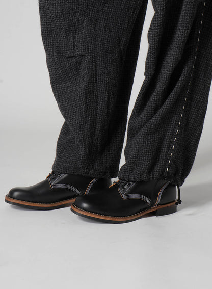 HOUNDSTOOTH CARGO PANTS WITH HAND STITCH