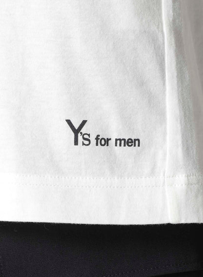 Y's for men LOGO PRINT SHORT SLEEVE T-SHIRTS