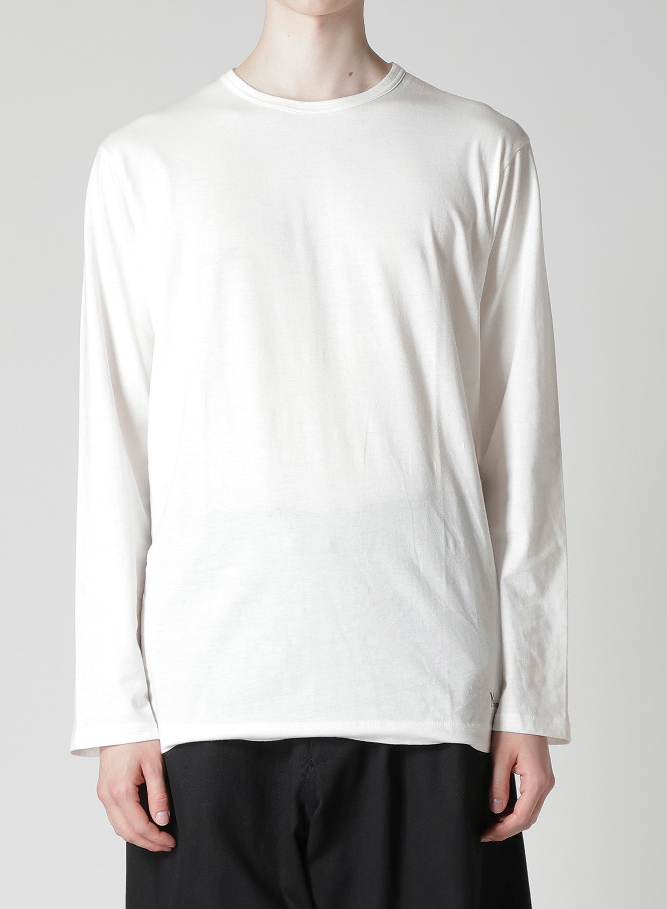 Y's for men LOGO PRINT LONG SLEEVE T-SHIRTS