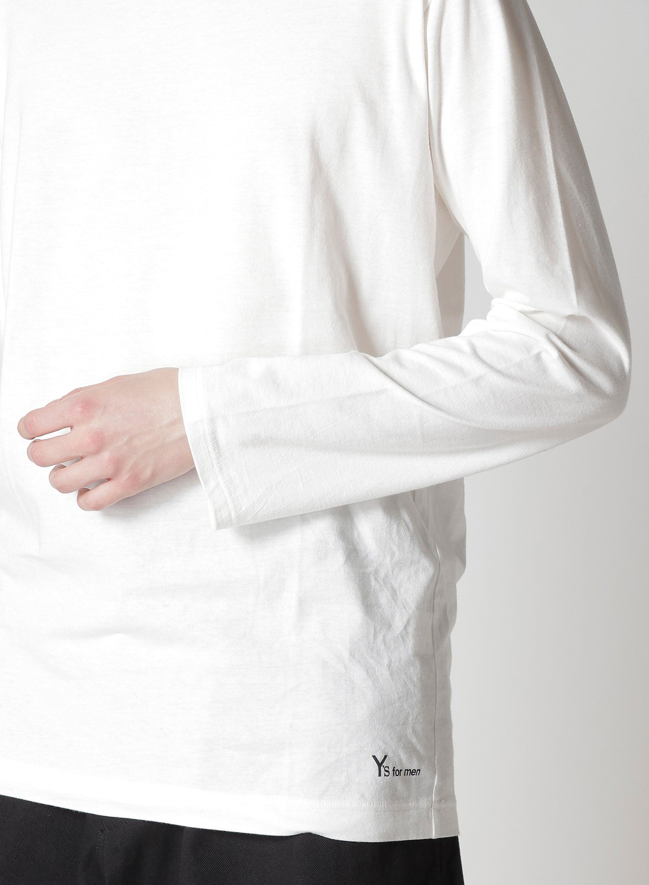 Y's for men LOGO PRINT LONG SLEEVE T-SHIRTS