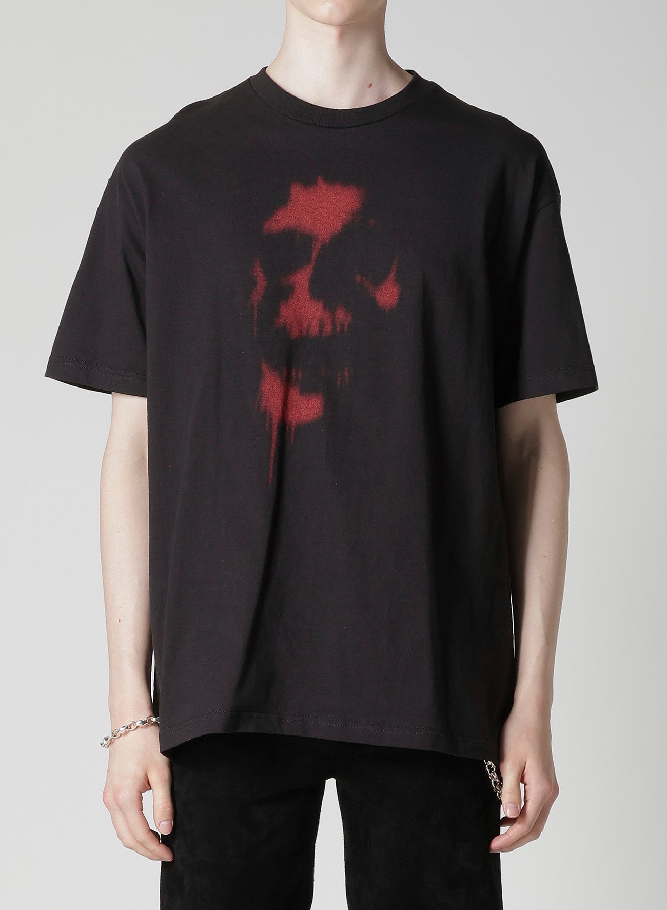 【Y's for men × MASSES】COTTON SINGLE PRINT ROUND NECK SHORT SLEEVE T