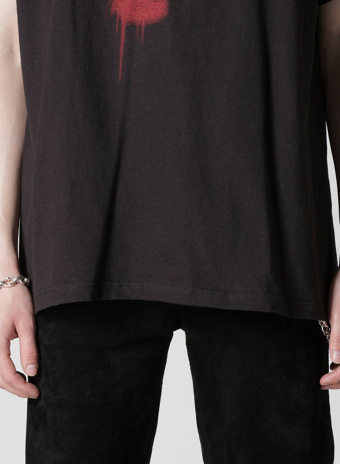 【Y's for men × MASSES】COTTON SINGLE PRINT ROUND NECK SHORT SLEEVE T