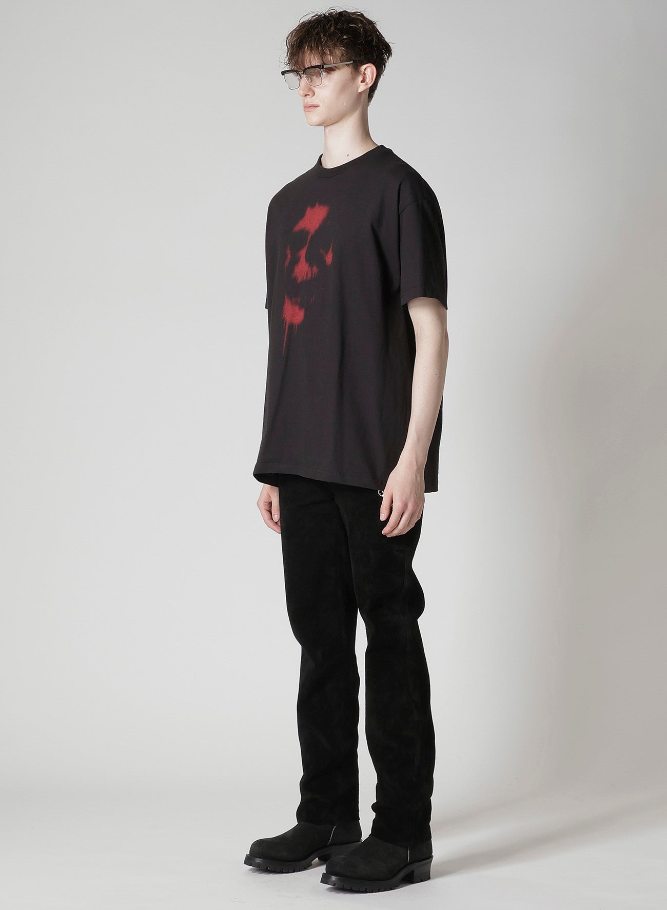 【Y's for men × MASSES】COTTON SINGLE PRINT ROUND NECK SHORT SLEEVE T