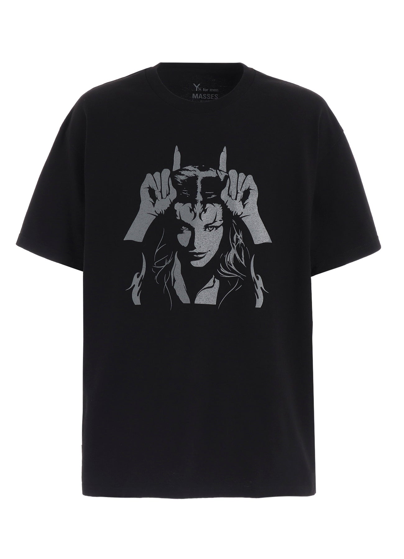 【Y's for men × MASSES】COTTON SINGLE PRINT ROUND NECK SHORT SLEEVE T