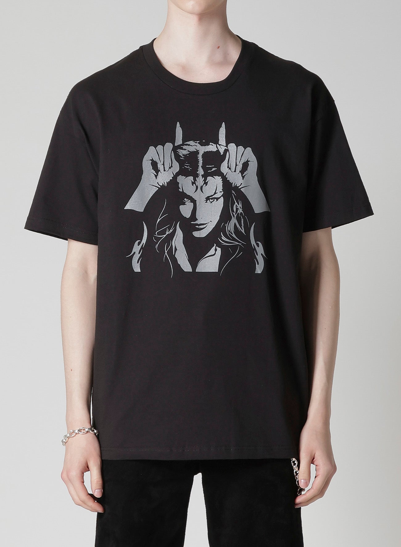 【Y's for men × MASSES】COTTON SINGLE PRINT ROUND NECK SHORT SLEEVE T