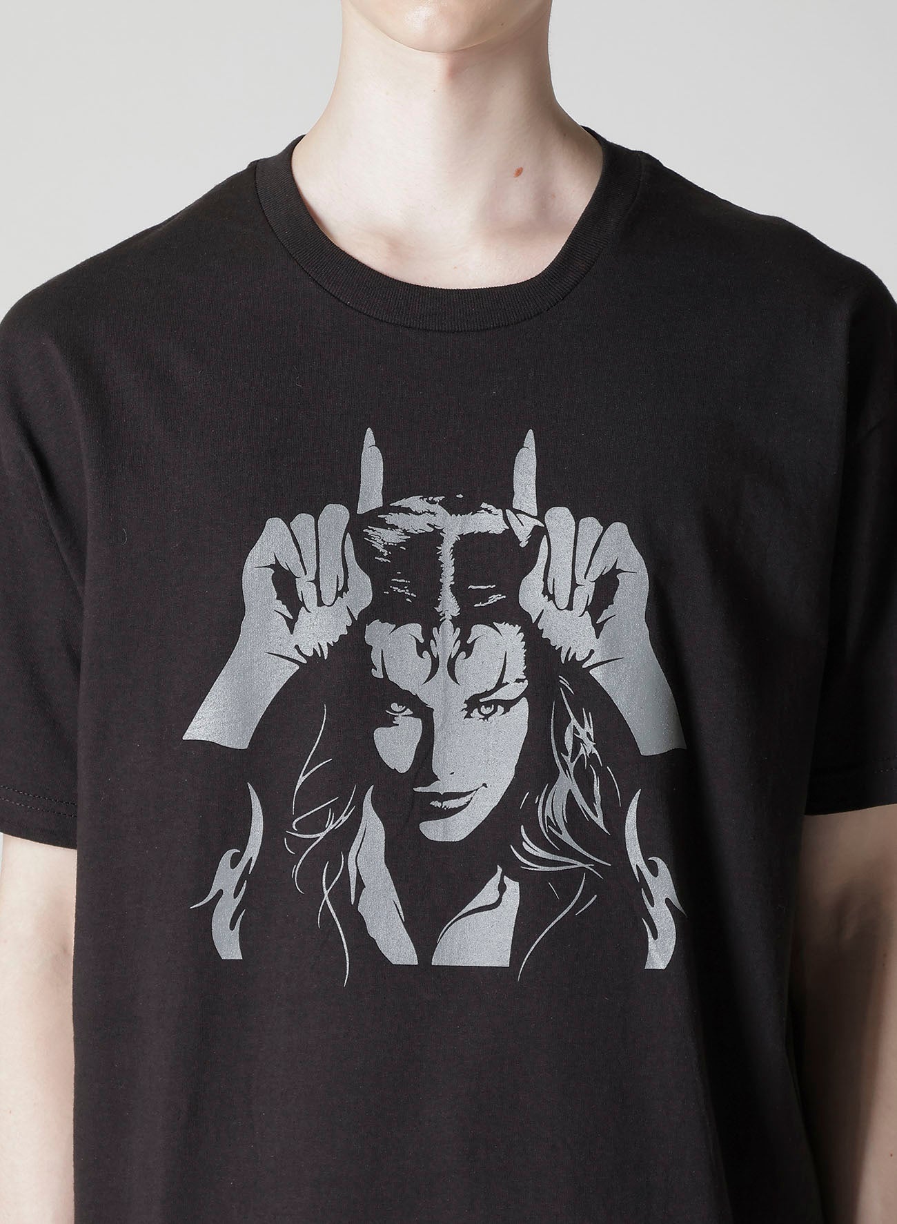 【Y's for men × MASSES】COTTON SINGLE PRINT ROUND NECK SHORT SLEEVE T