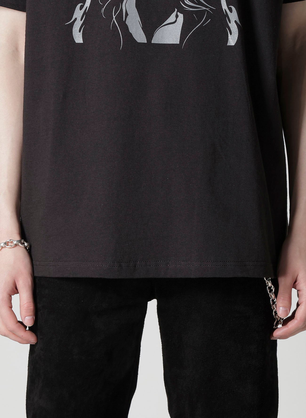 【Y's for men × MASSES】COTTON SINGLE PRINT ROUND NECK SHORT SLEEVE T